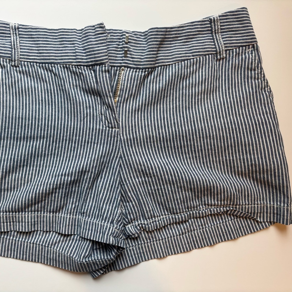 Striped Blue and White Shorts